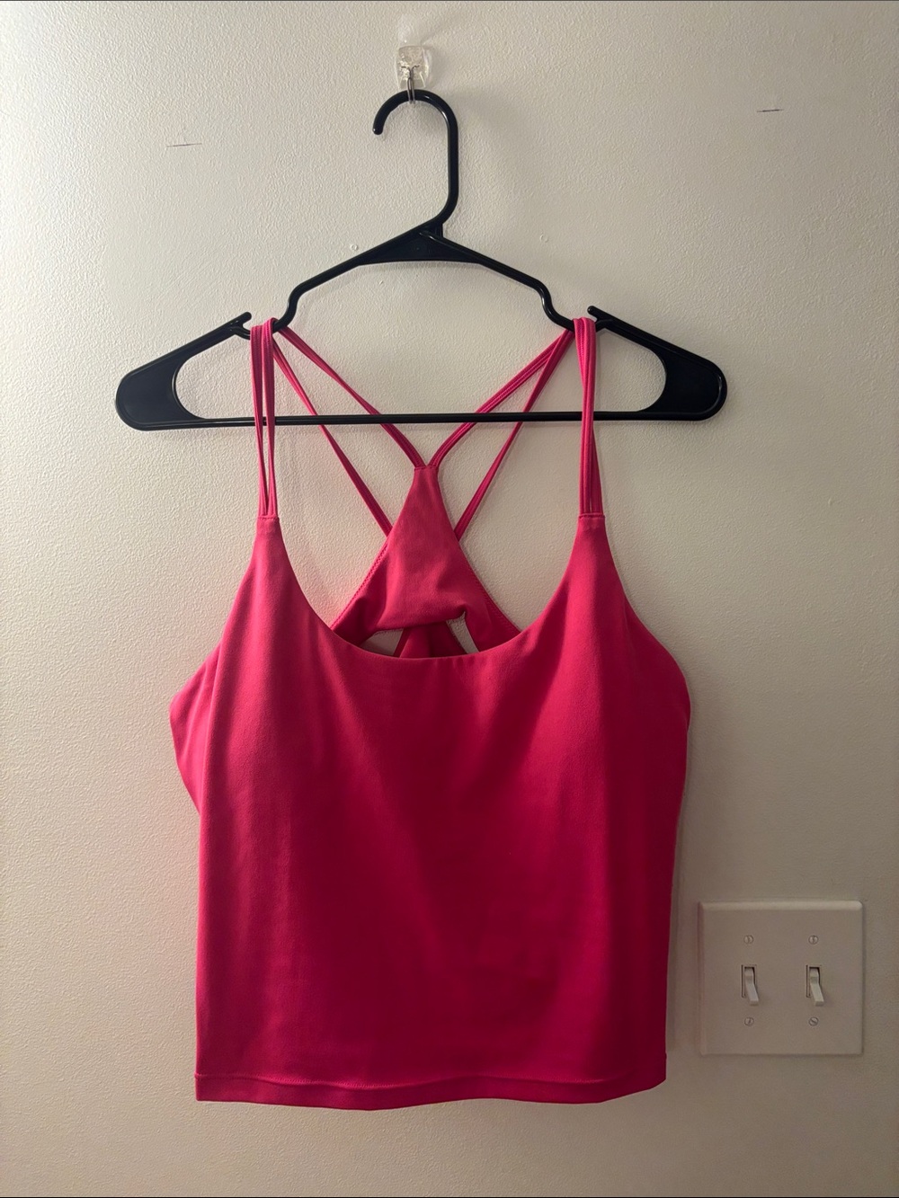 Fabletics Hot Pink Strappy Crop Tank